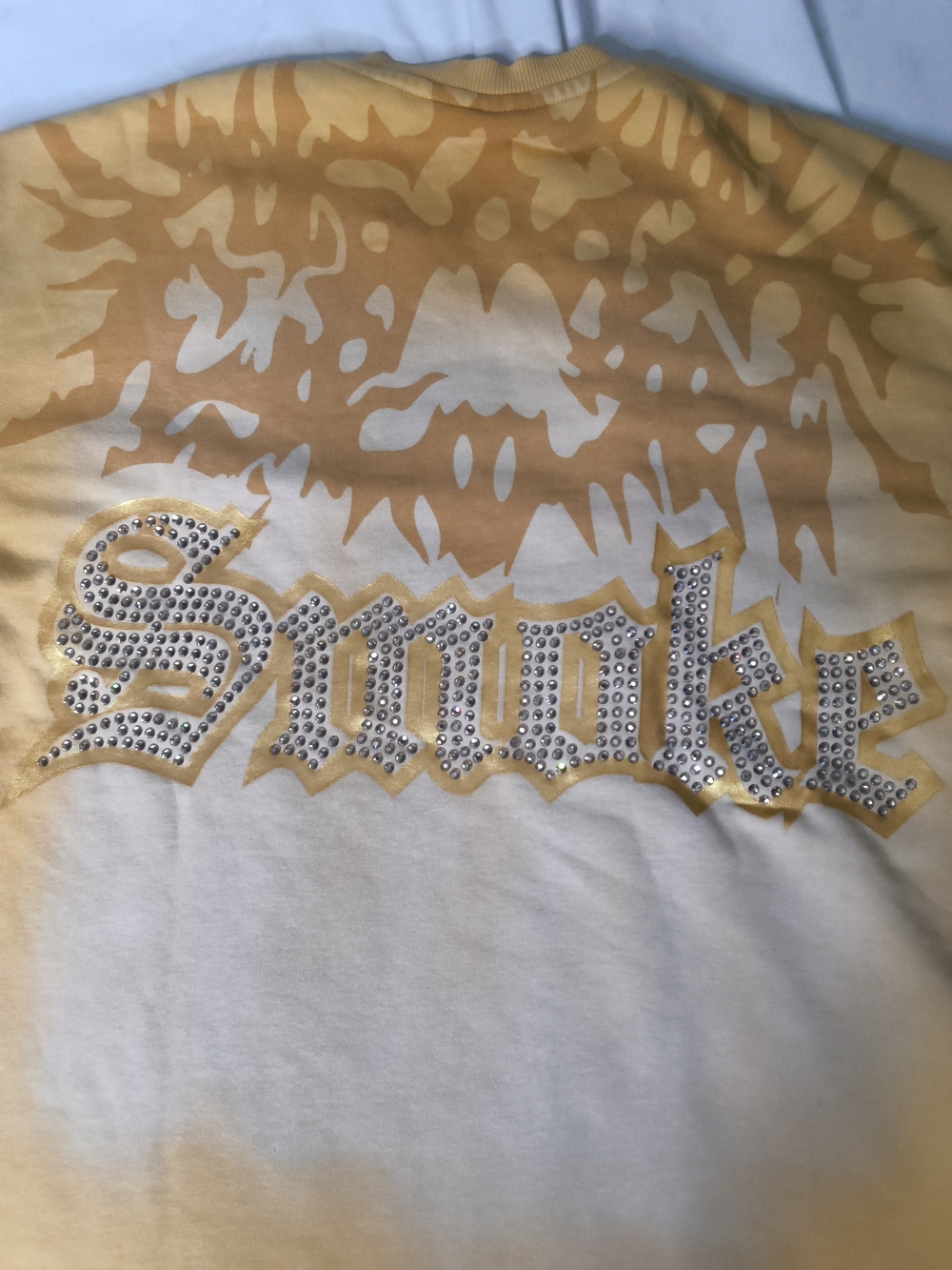Yellow Rhinestone Graphic Tee - Picture 9 of 9
